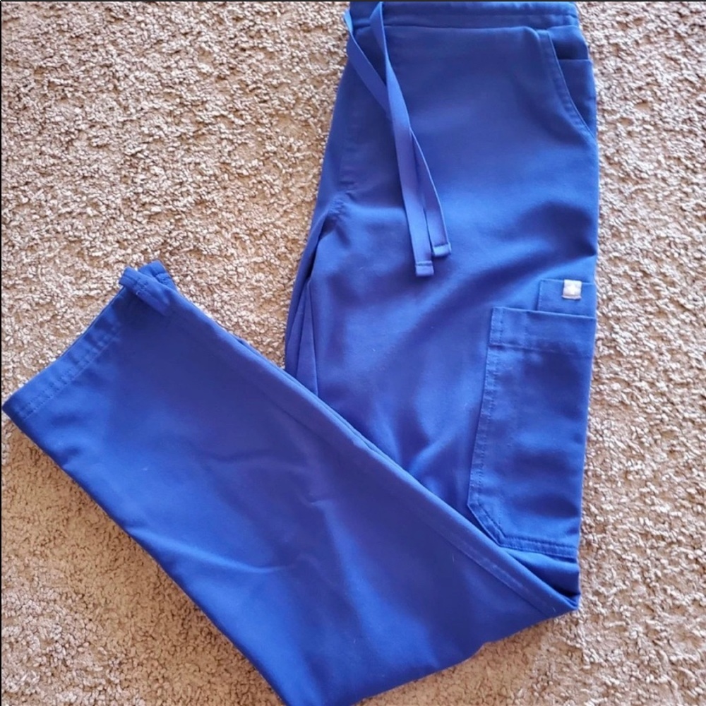 Figs deep royal blue Yola scrub pants